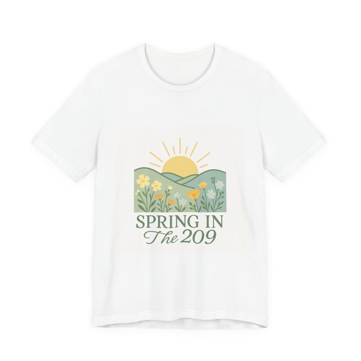 Spring in the 209 Tee - White